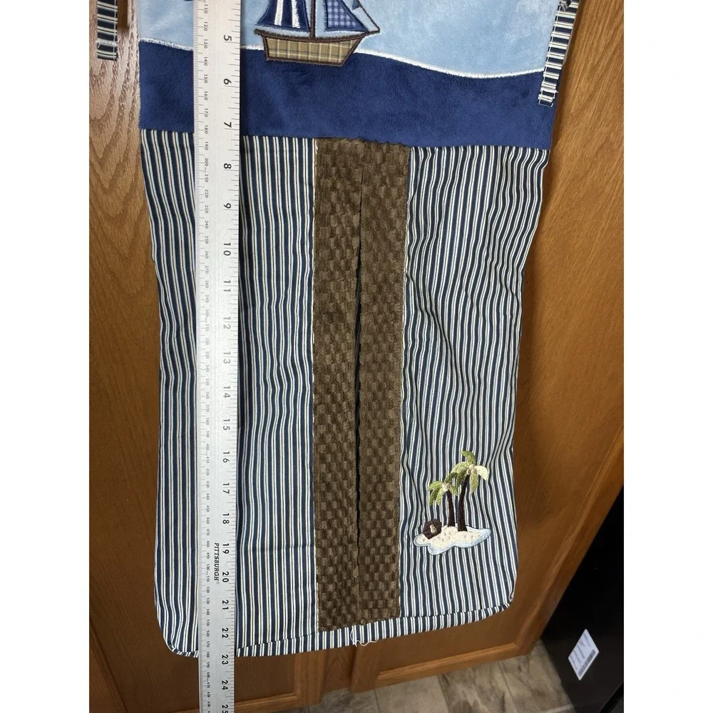 Nojo Sail Boat baby‎ diaper Stacker Nautical Beach Tropical Nursery Decor 2009